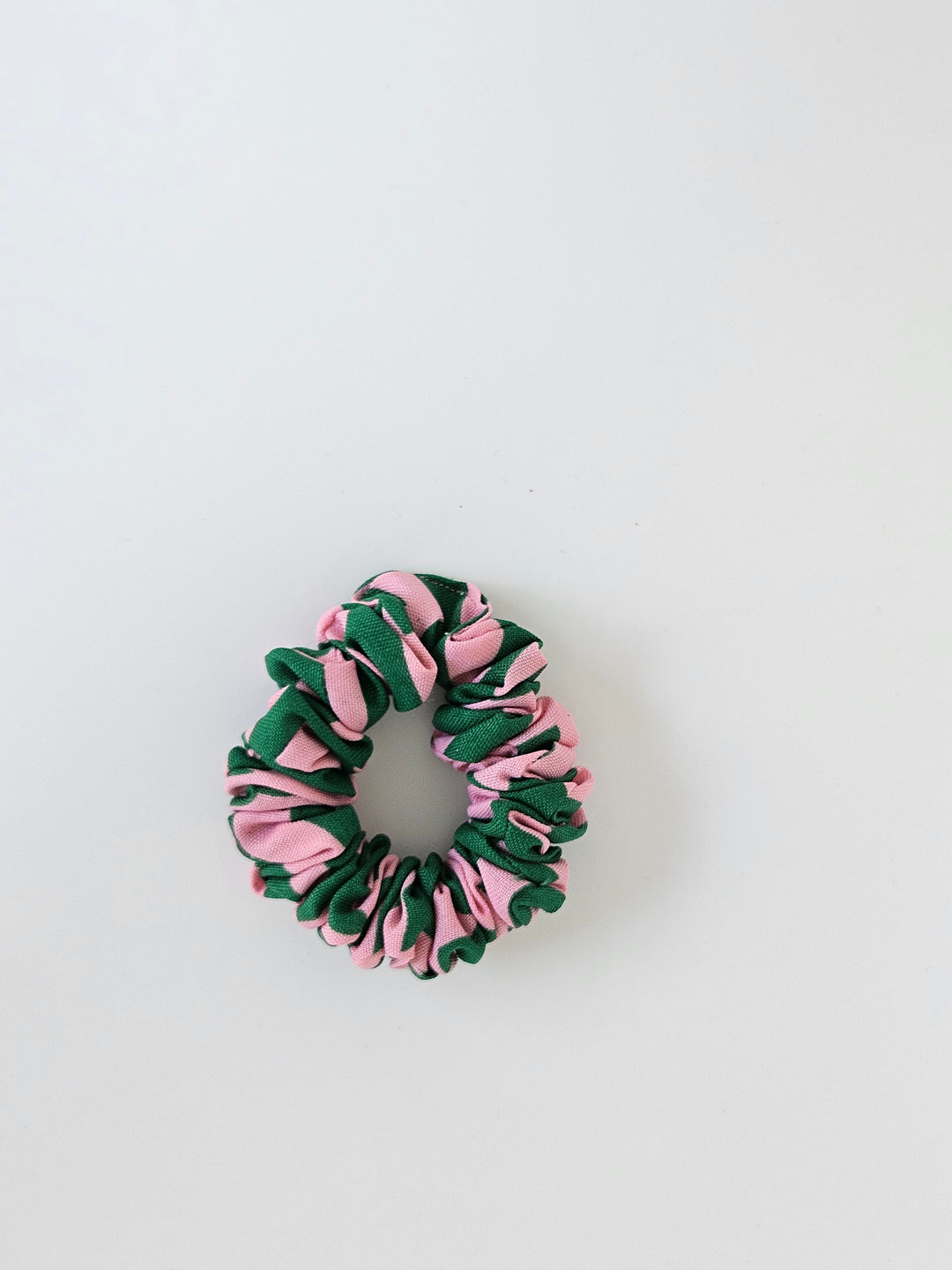 Print Scrunchie Green & Pink