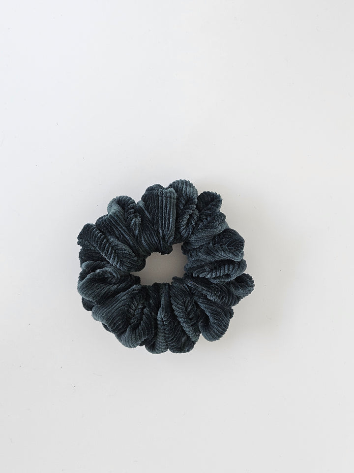 Corduroy Green Scrunchie