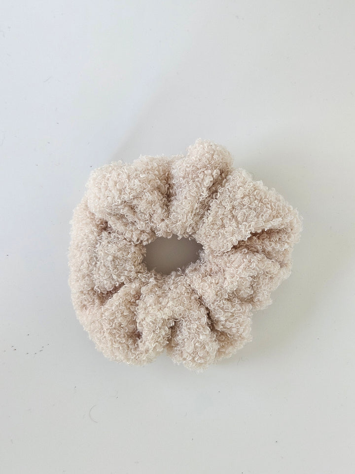 Richa Teddy Textured Soft Scrunchie Military Green