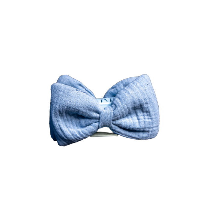 Baby Blue Clam Bow
