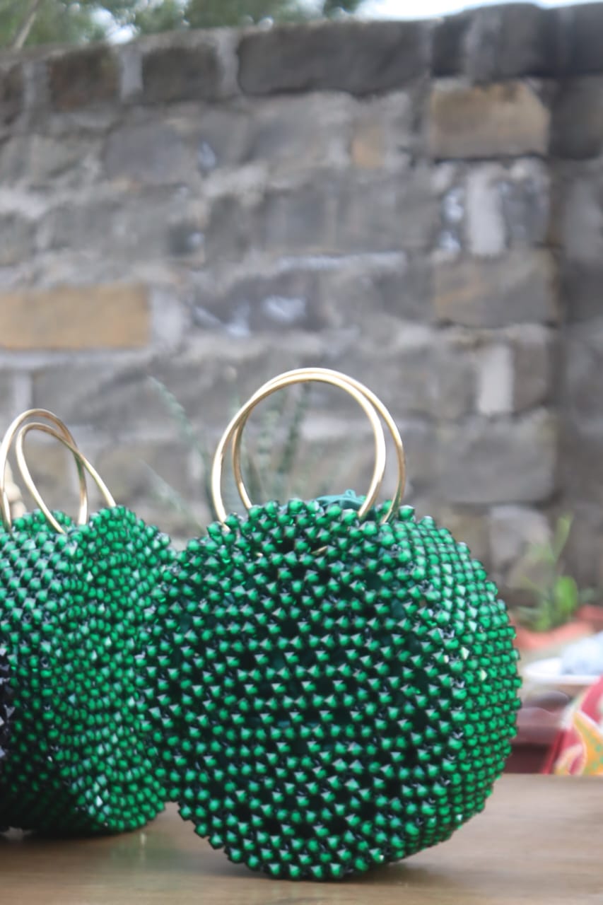 The Wendy Recycled Plastic & Glass Beaded Bags