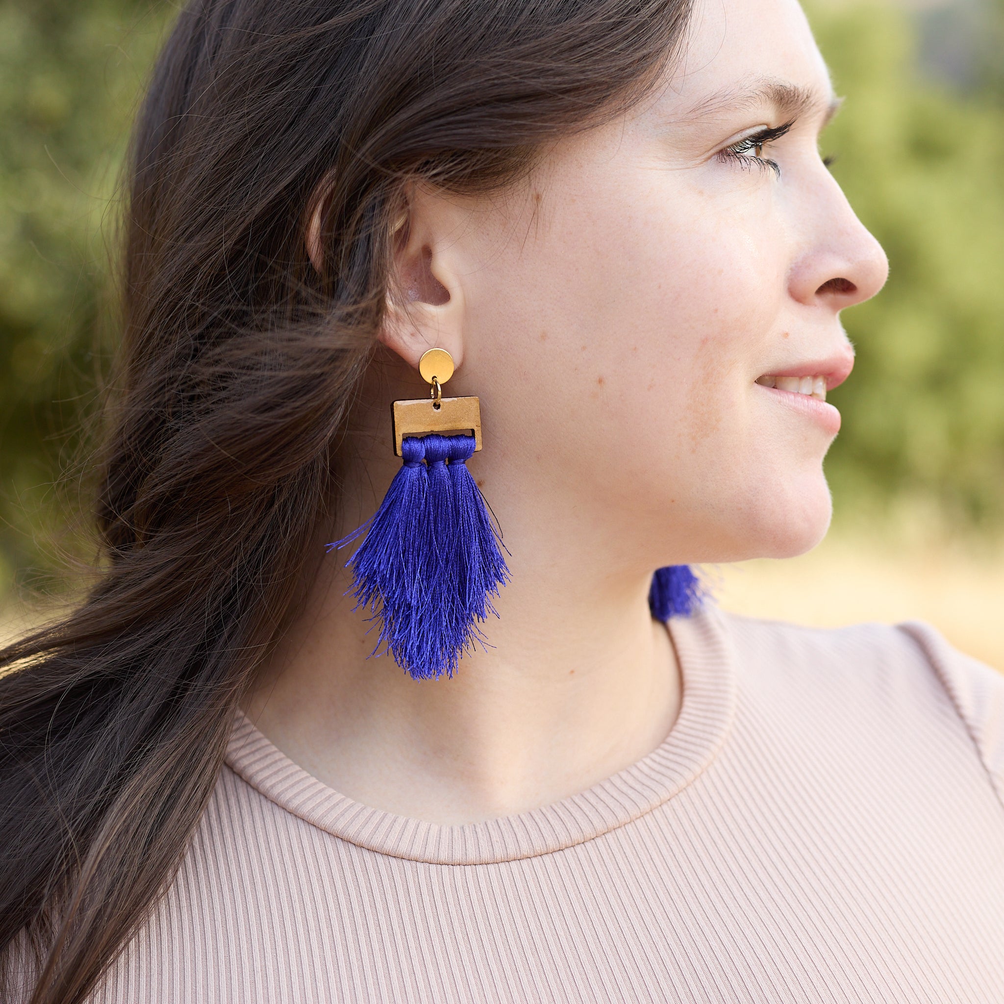 Ana Earrings Olive