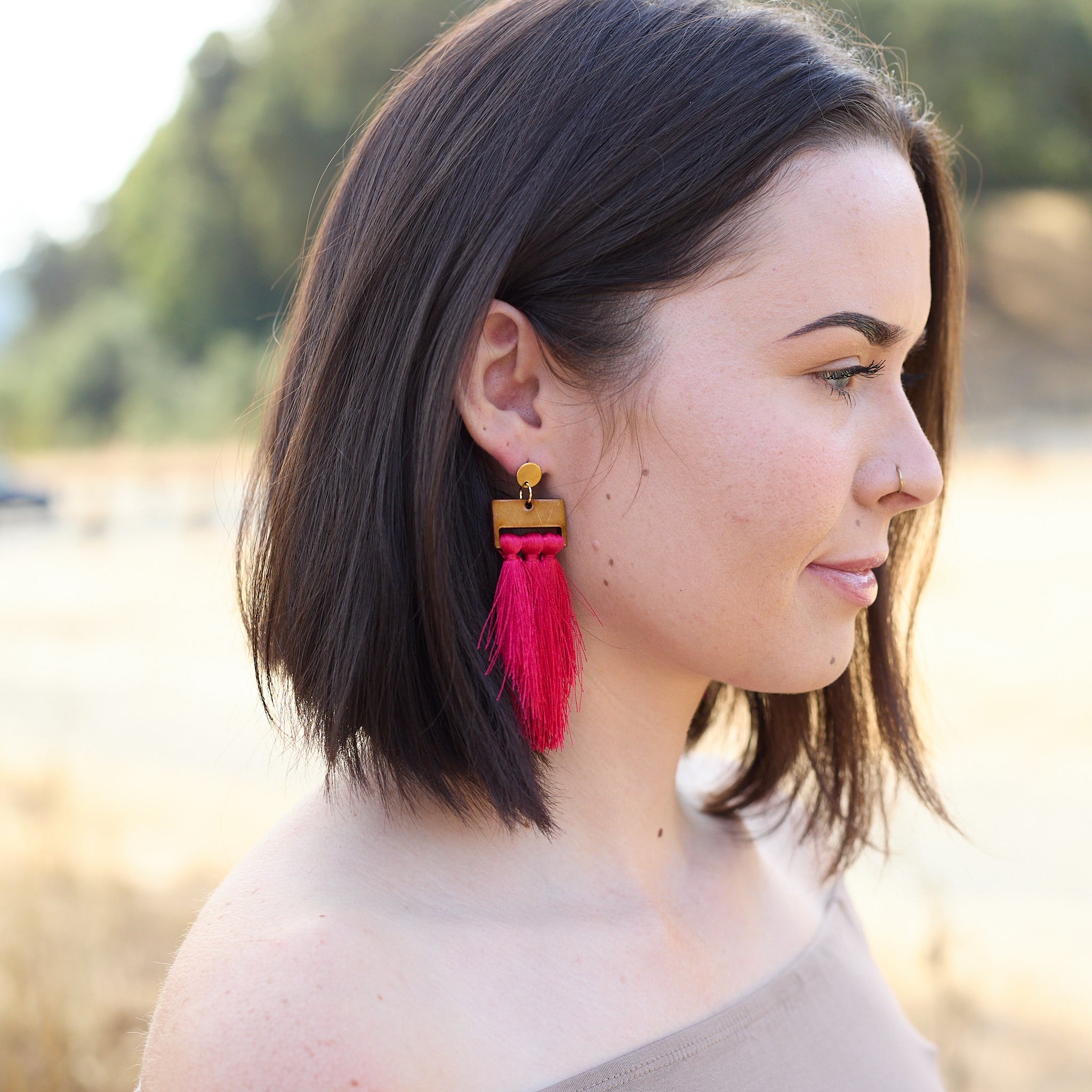 Ana Earrings Olive
