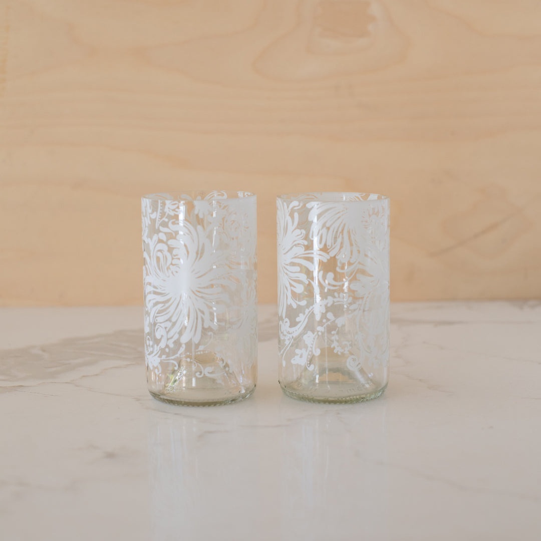 Taylor Upcycled Wine Bottle Glass Set of 2
