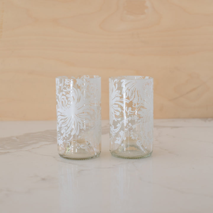 Taylor Upcycled Wine Bottle Glass Set of 2