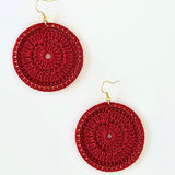 Rebecca Hoop Earrings Green
