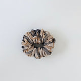 Plaid Scrunchie Beige & Blue