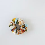 Print Satin Scrunchie Orange
