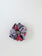 Print Satin Scrunchie Purple & Gray