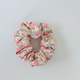 Print Scrunchie Floral Teal