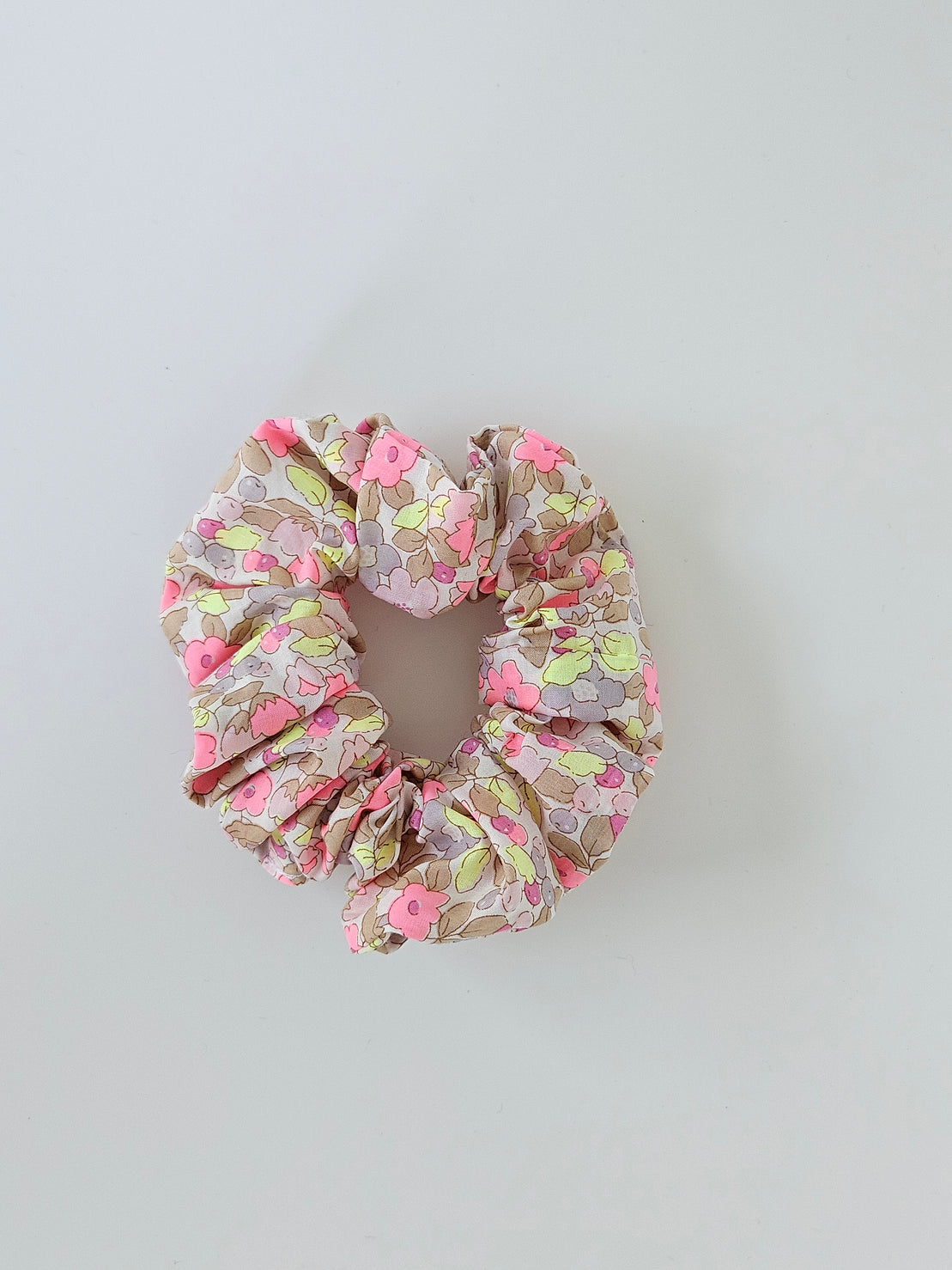 Print Scrunchie Floral Maroon