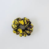 Plaid Scrunchie Yellow