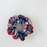 Plaid Scrunchie Red