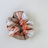Plaid Scrunchie Red