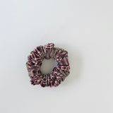 Plaid Scrunchie Beige & Purple
