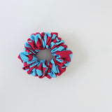 Print Scrunchie Blue & Pink