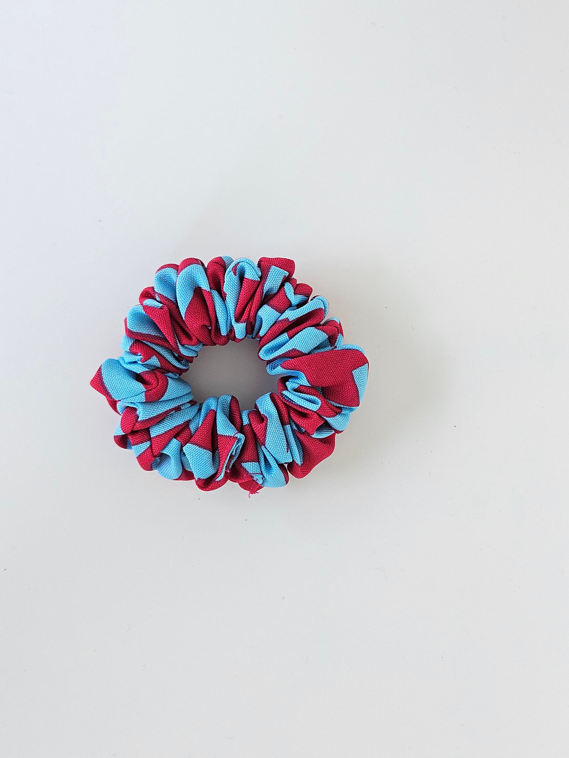 Print Scrunchie Blue & Pink