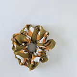 Print Scrunchie Green & White