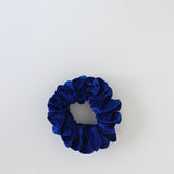 Velvet Velour Blue Scrunchie