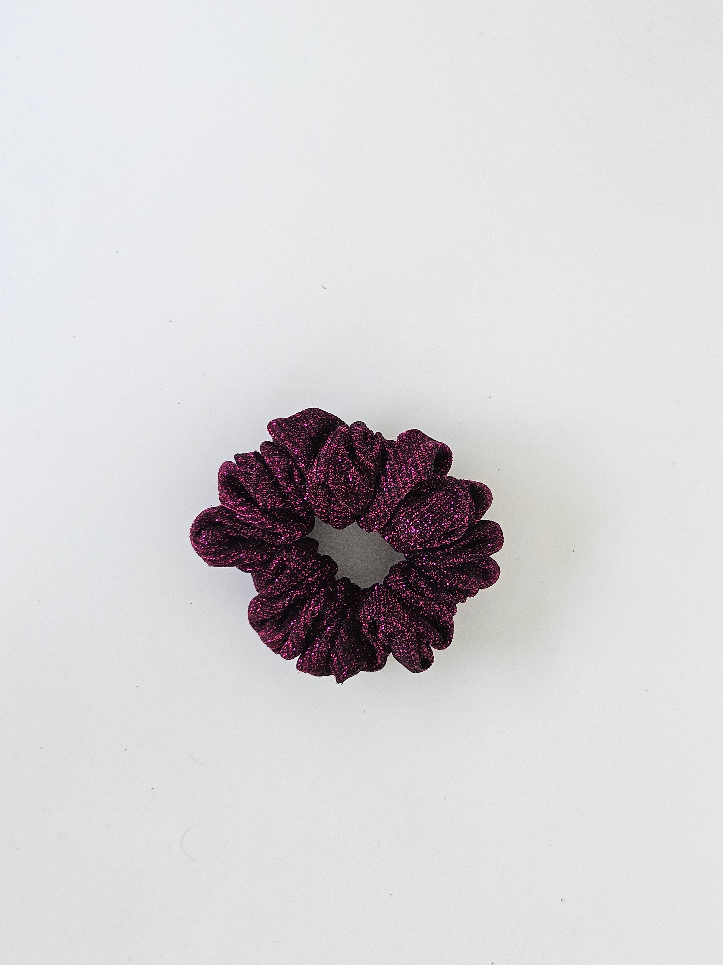 Glitter Scrunchie Black