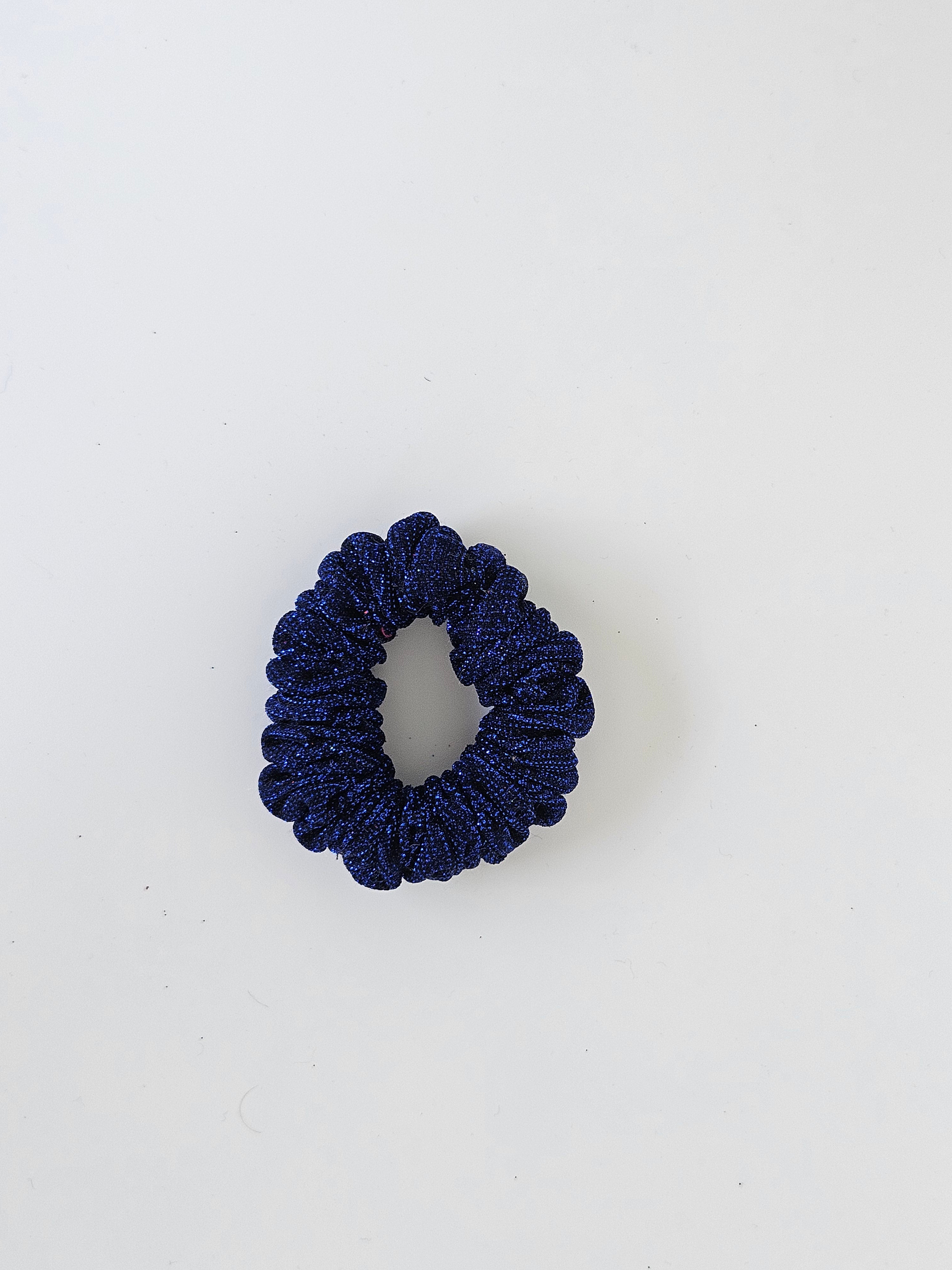 Glitter Scrunchie Black