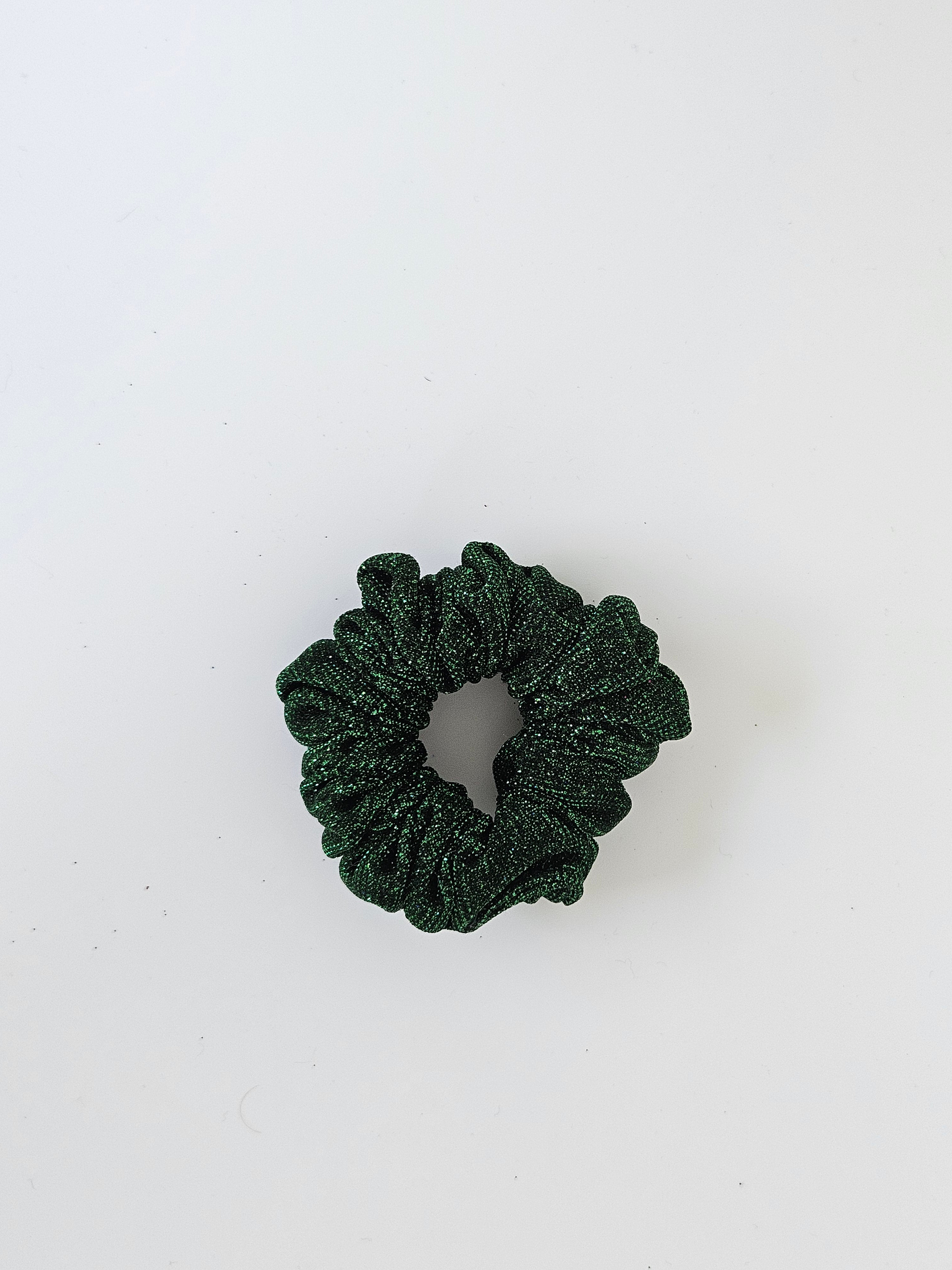 Glitter Scrunchie Black