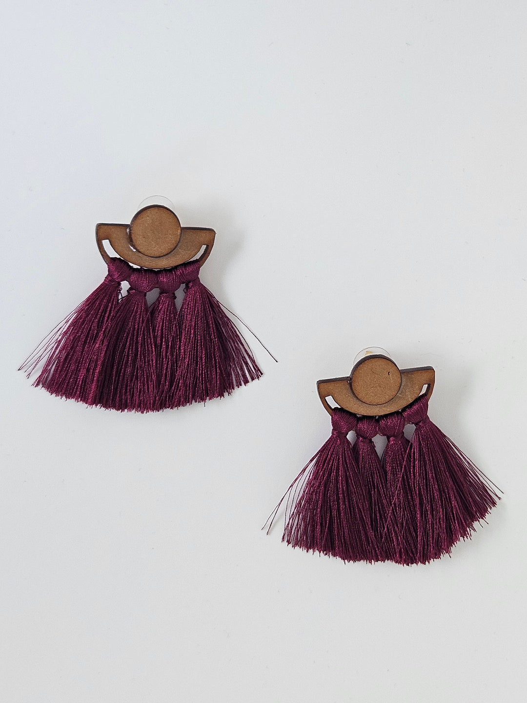 Becka Earrings Eggplant