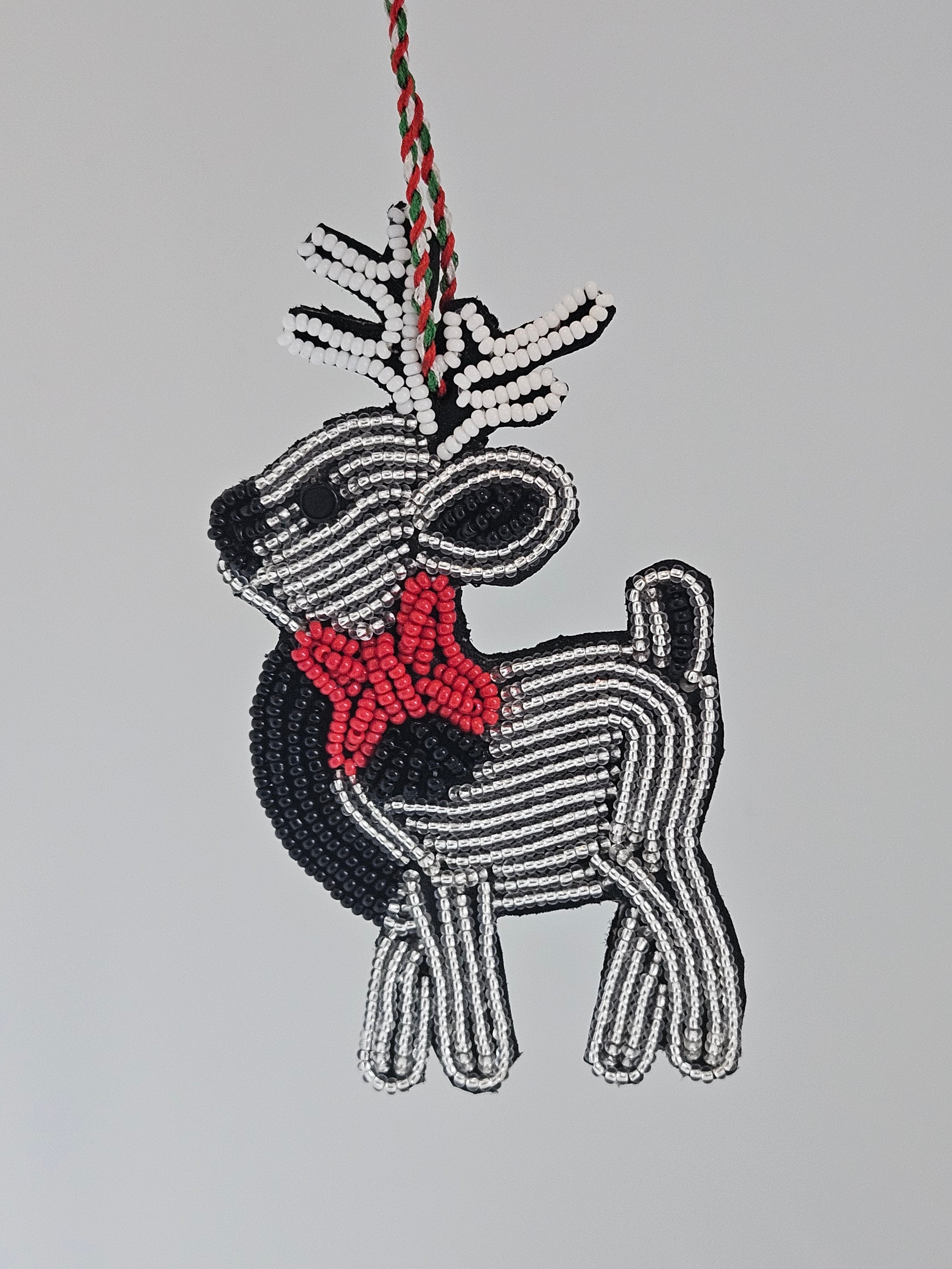 Beaded Raindeer Ornament