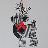 Beaded Raindeer Ornament