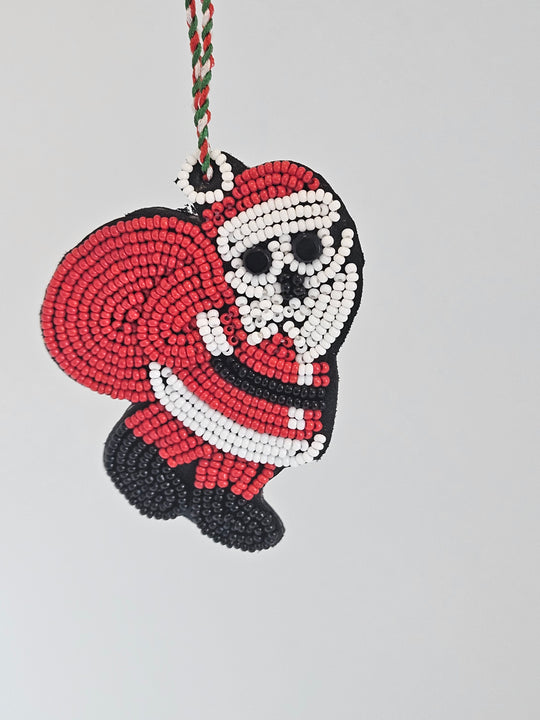 Beaded Santa Ornament