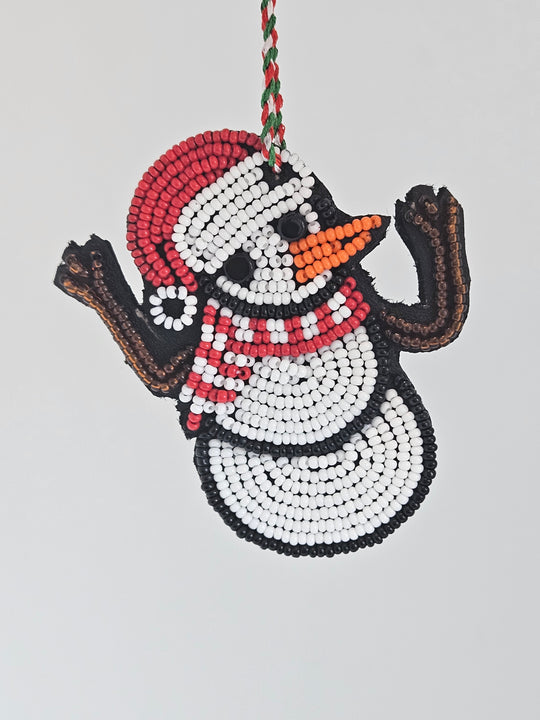 Beaded Snowman Ornament