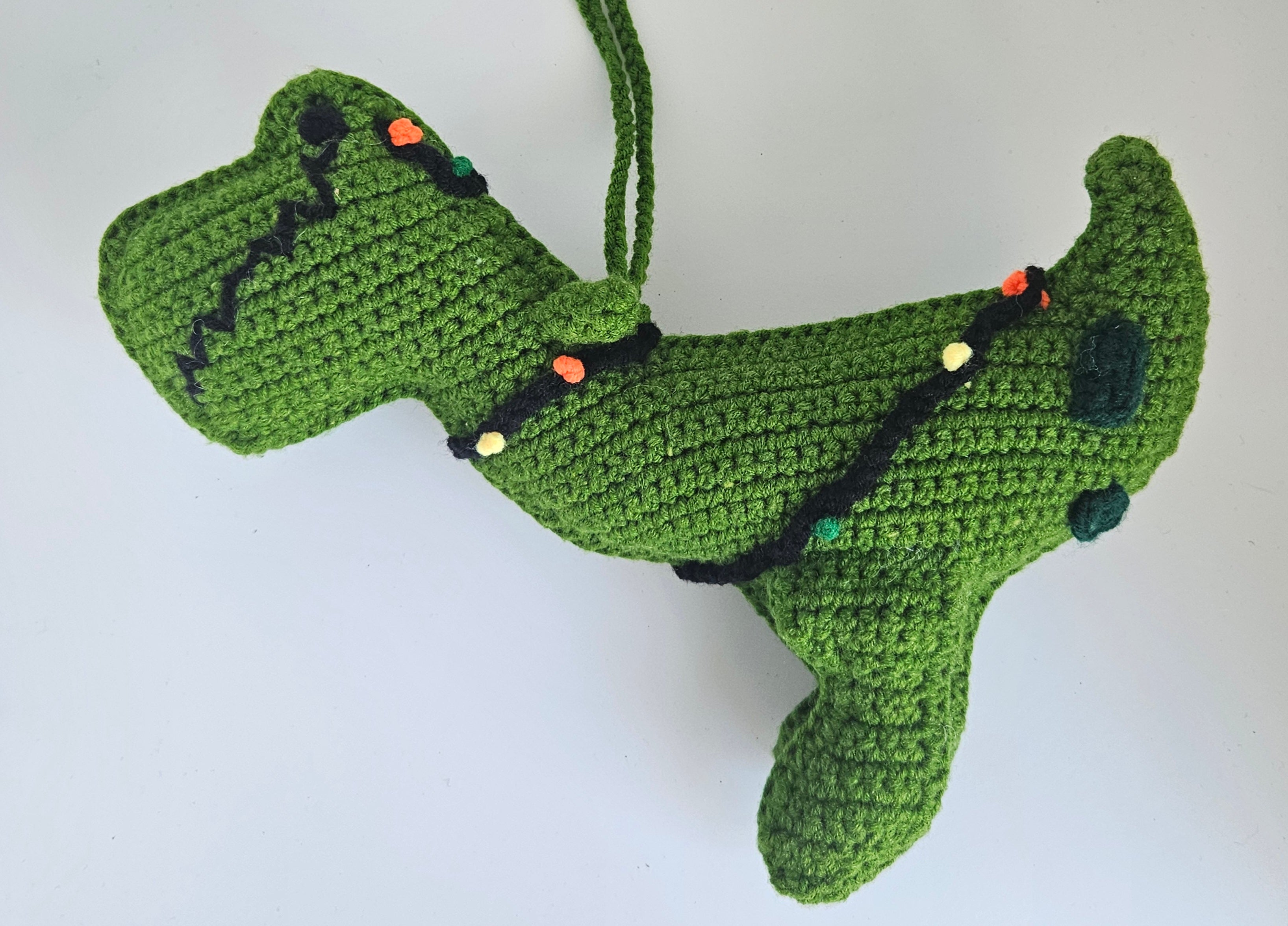 Crochet Dinosaur Ornament