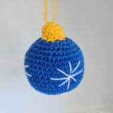 Crochet Blue Ornament