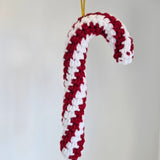 Crochet Candy Cane Ornament