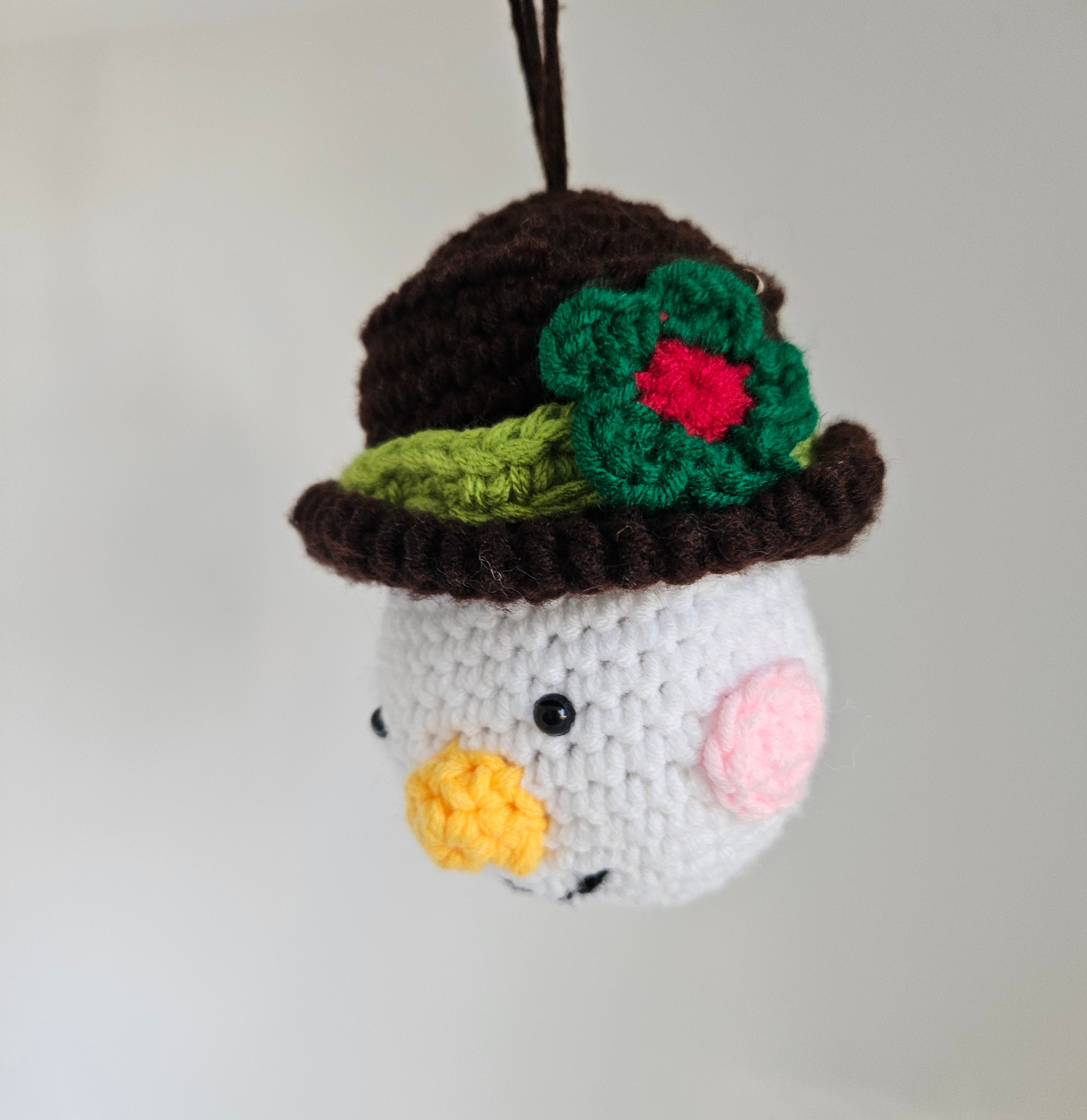 Crochet Snowman Ornament