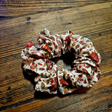 Print Scrunchie Floral Teal