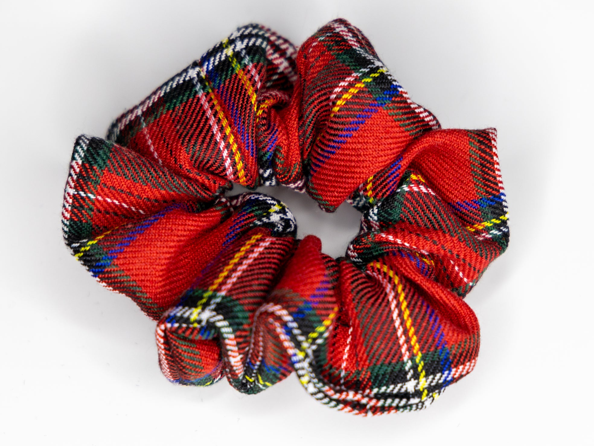 Christmas checked scrunchie