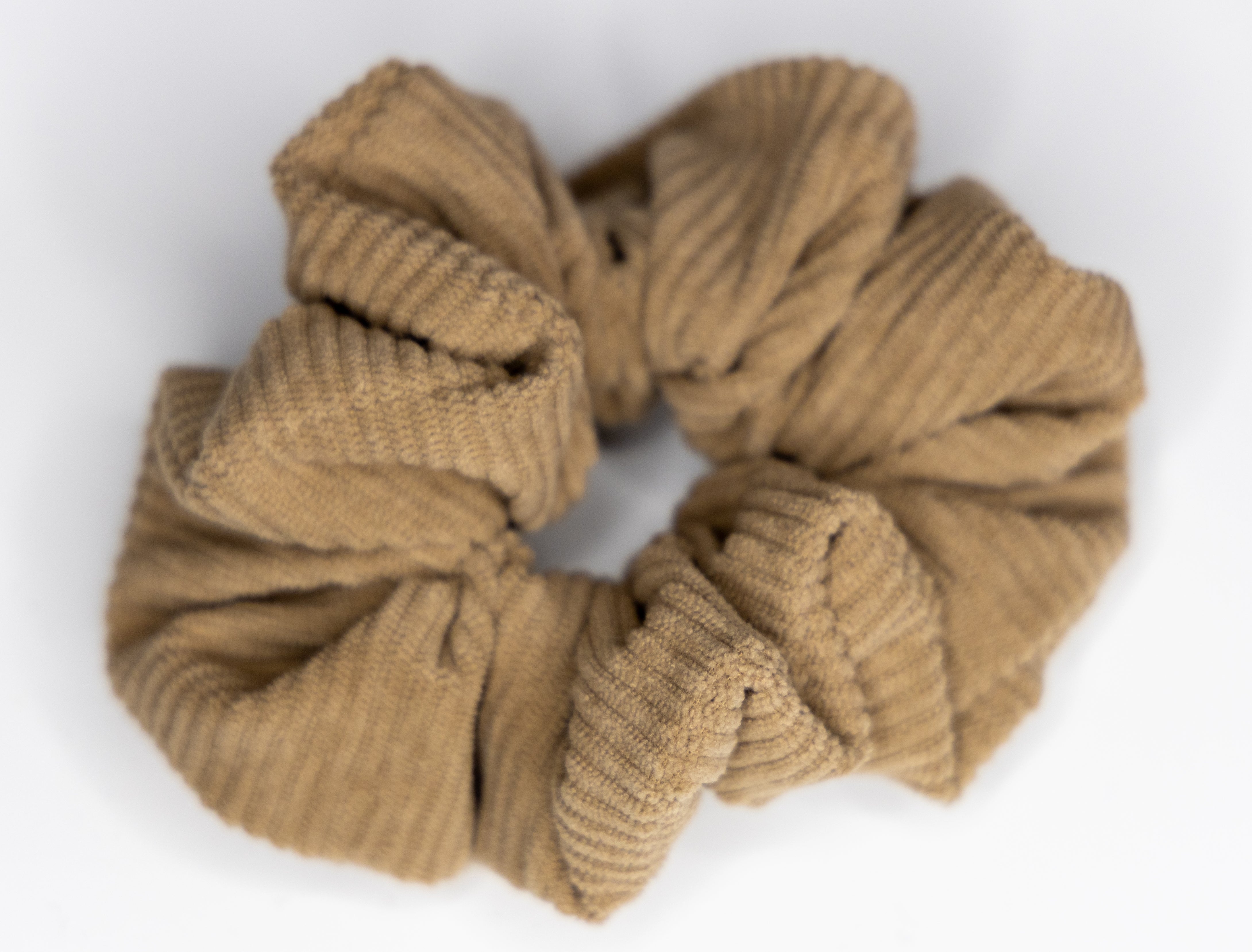Cookie dough corduroy scrunchie
