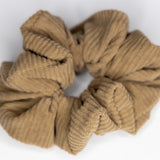 Cookie dough corduroy scrunchie