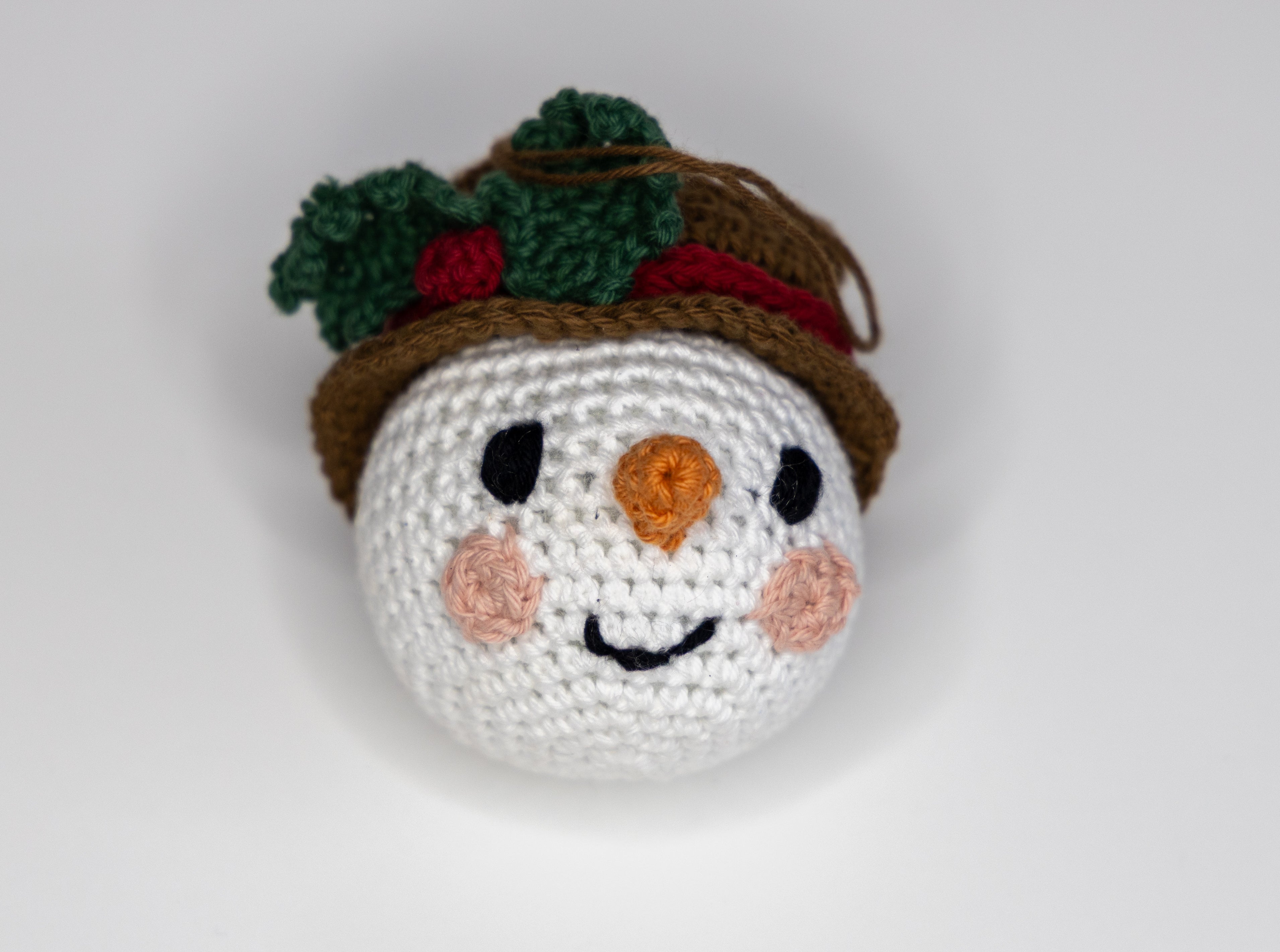 Crochet Snowman Ornament