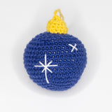 Crochet Blue Star Bauble Ornament