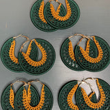 Gina Earrings Ruby