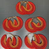 Gina Earrings Ruby