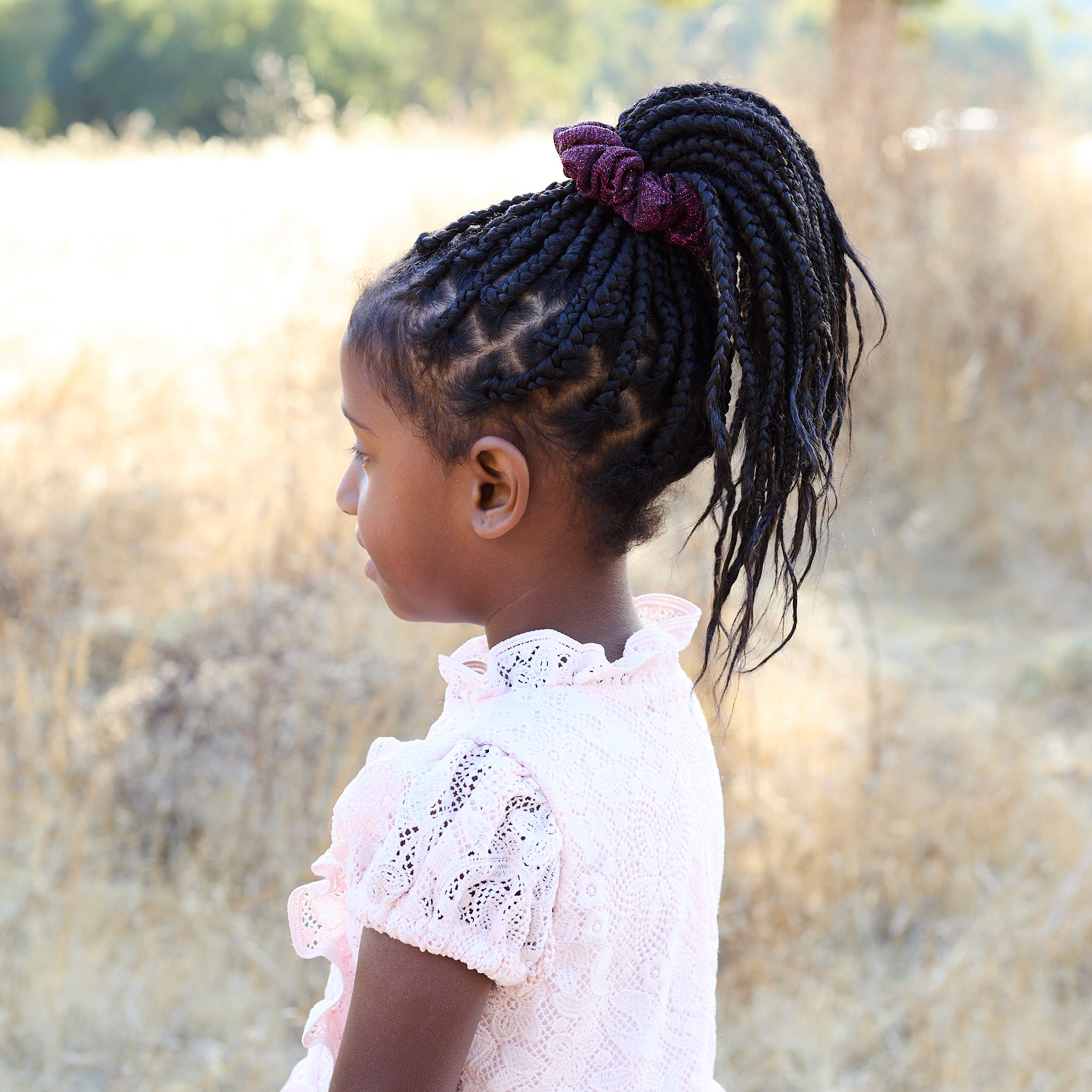 Glitter Scrunchie Black