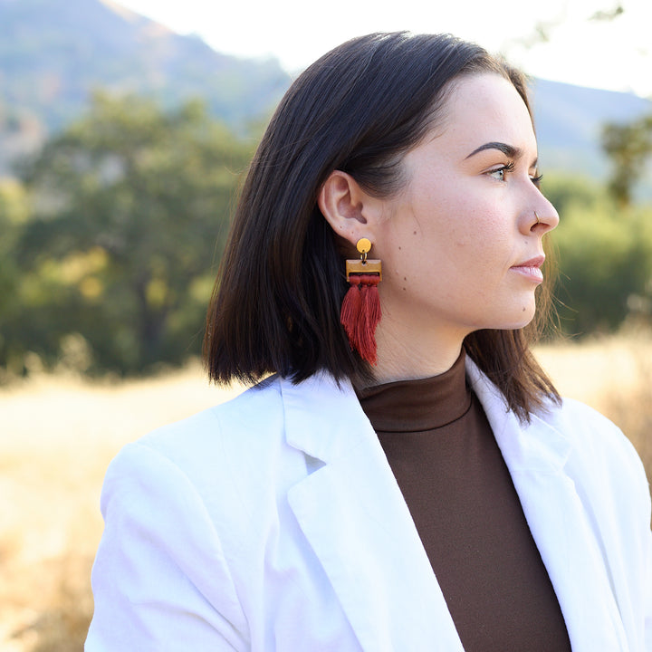 Ana Earrings Coral