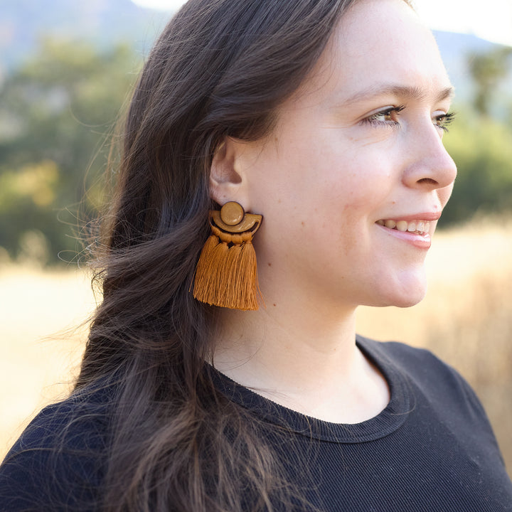 Becka Earrings Coral