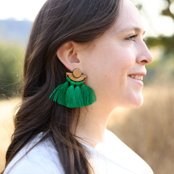 Becka Earrings Eggplant