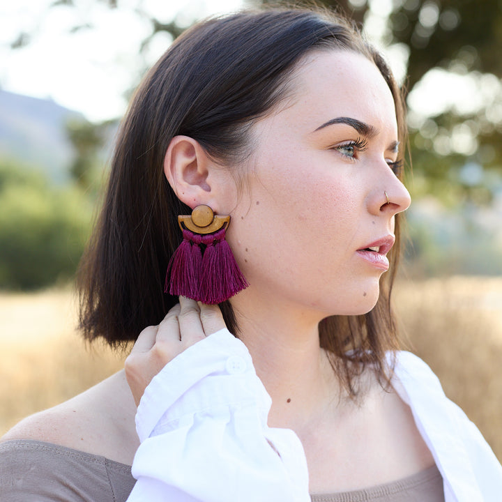 Becka Earrings Brown