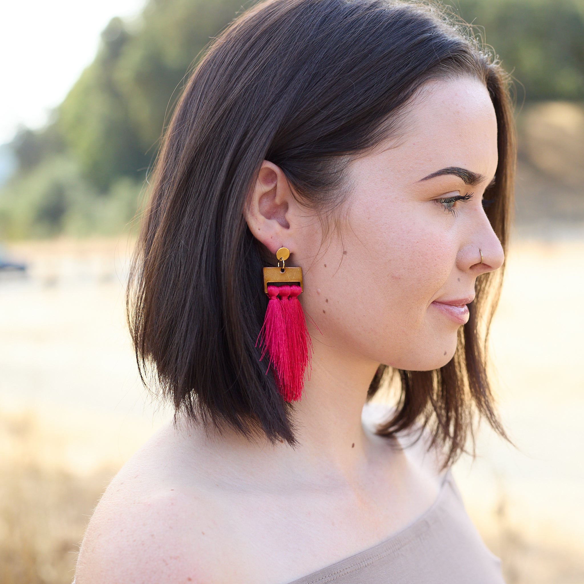 Ana Earrings Red