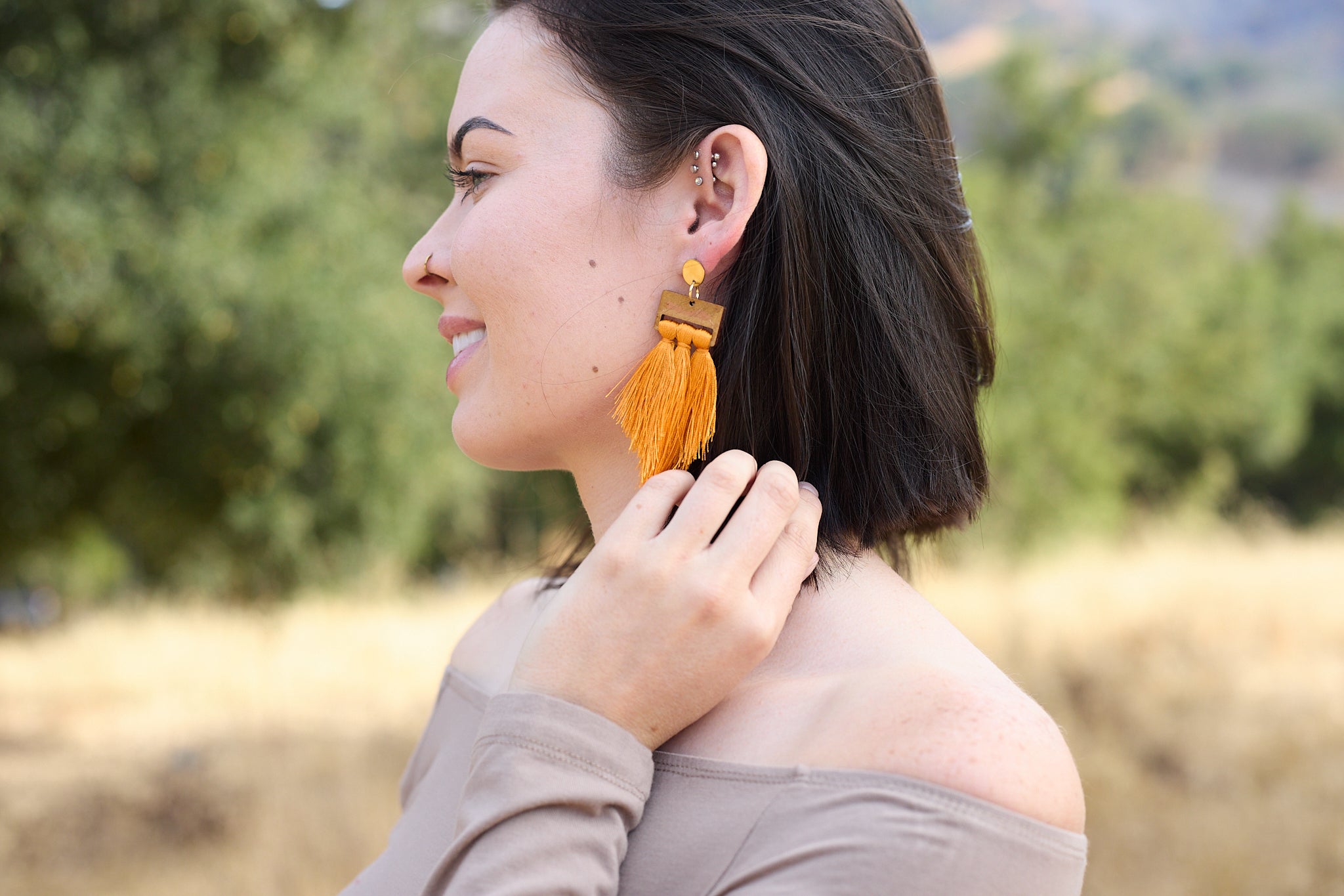 Ana Earrings Mustard